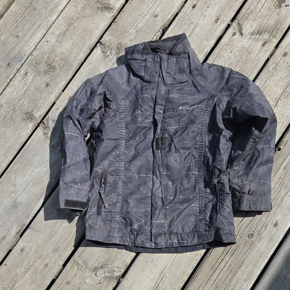 Columbia Gray Raincoat Waterproof Jacket